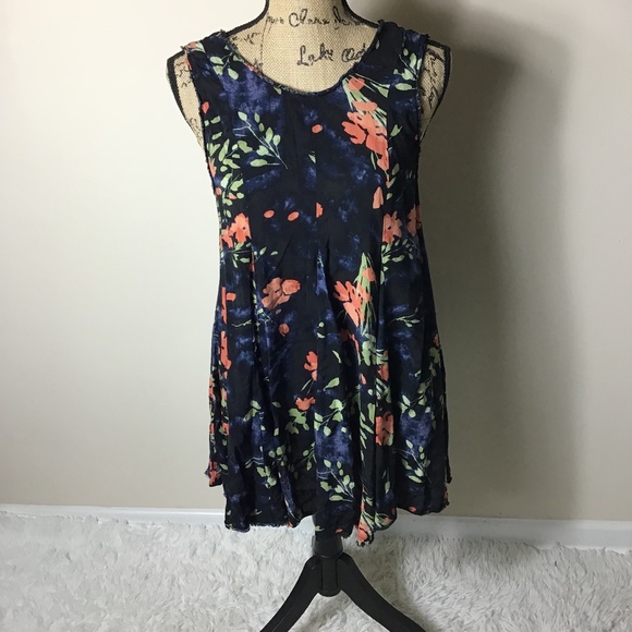 Anthro Ecote Swing Dress Scoop Back - Picture 2 of 7